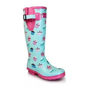 Lunar Cupcake Knee High Wellington Boots
