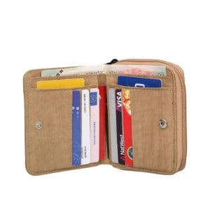 Artsac Beige Print Showerproof Purse