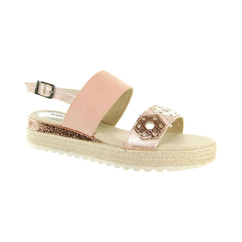 rose gold platform sandals