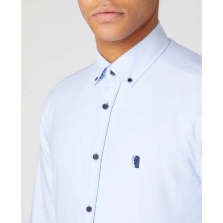 Remus Uomo Seville Light Blue Long Sleeve Shirt