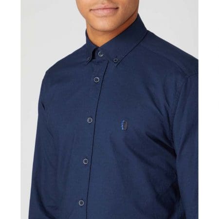 Remus Uomo Seville Navy Long Sleeve Shirt
