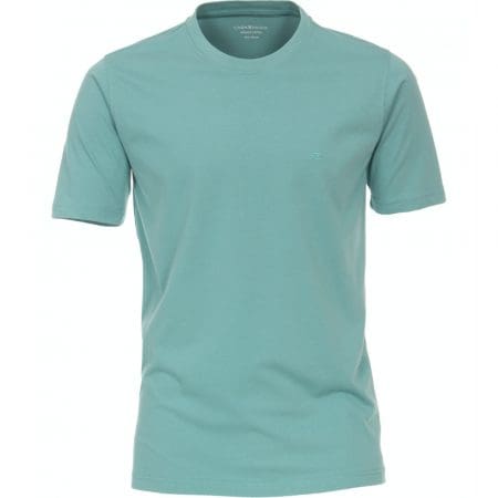 Casa Moda Green Round Neck T-Shirt
