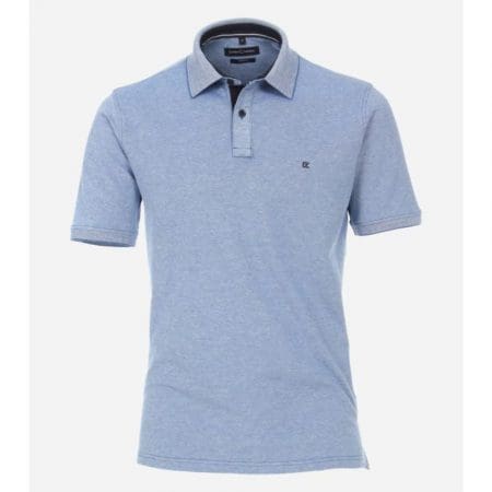 Casa Moda Sky Blue Short Sleeve Polo Shirt