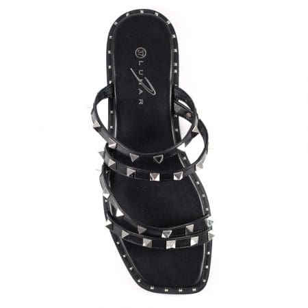 Lunar Sydney Black Studded Sandals