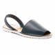 Lazy Dogz Menorca Navy Leather Flat Sandals