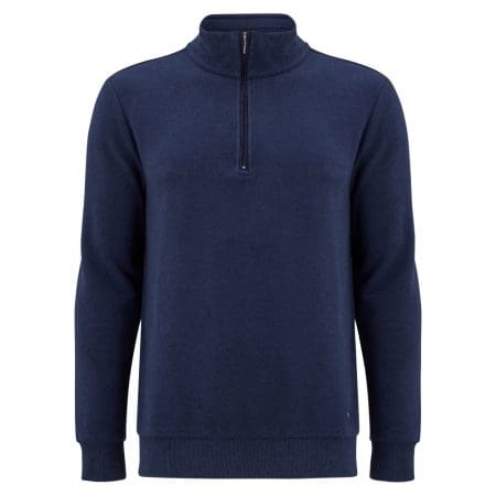 Drifter Blue Half Zip Sweatshirt