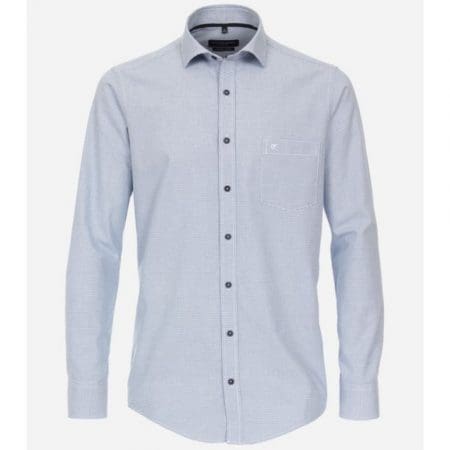 Casa Moda Blue Check Long Sleeve Shirt