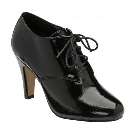 Lotus Sonia Black Patent Shoe Boots