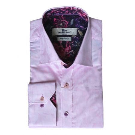 Claudio Lugli Pink Roses Shirt