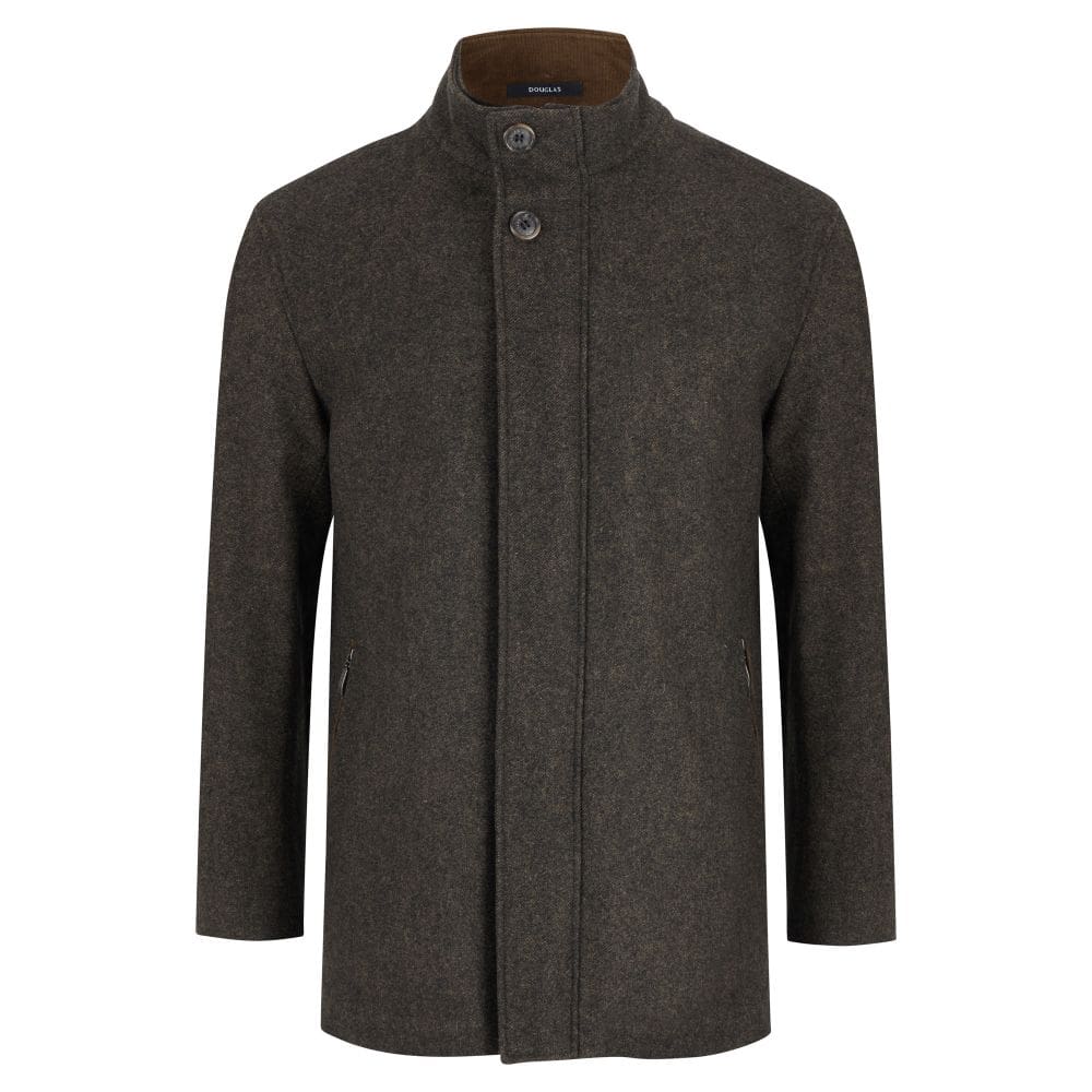 Douglas Windsor Brown Wool Coat - Brooks Shops