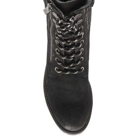 Lotus Oklahoma Black Leather Ankle Boots
