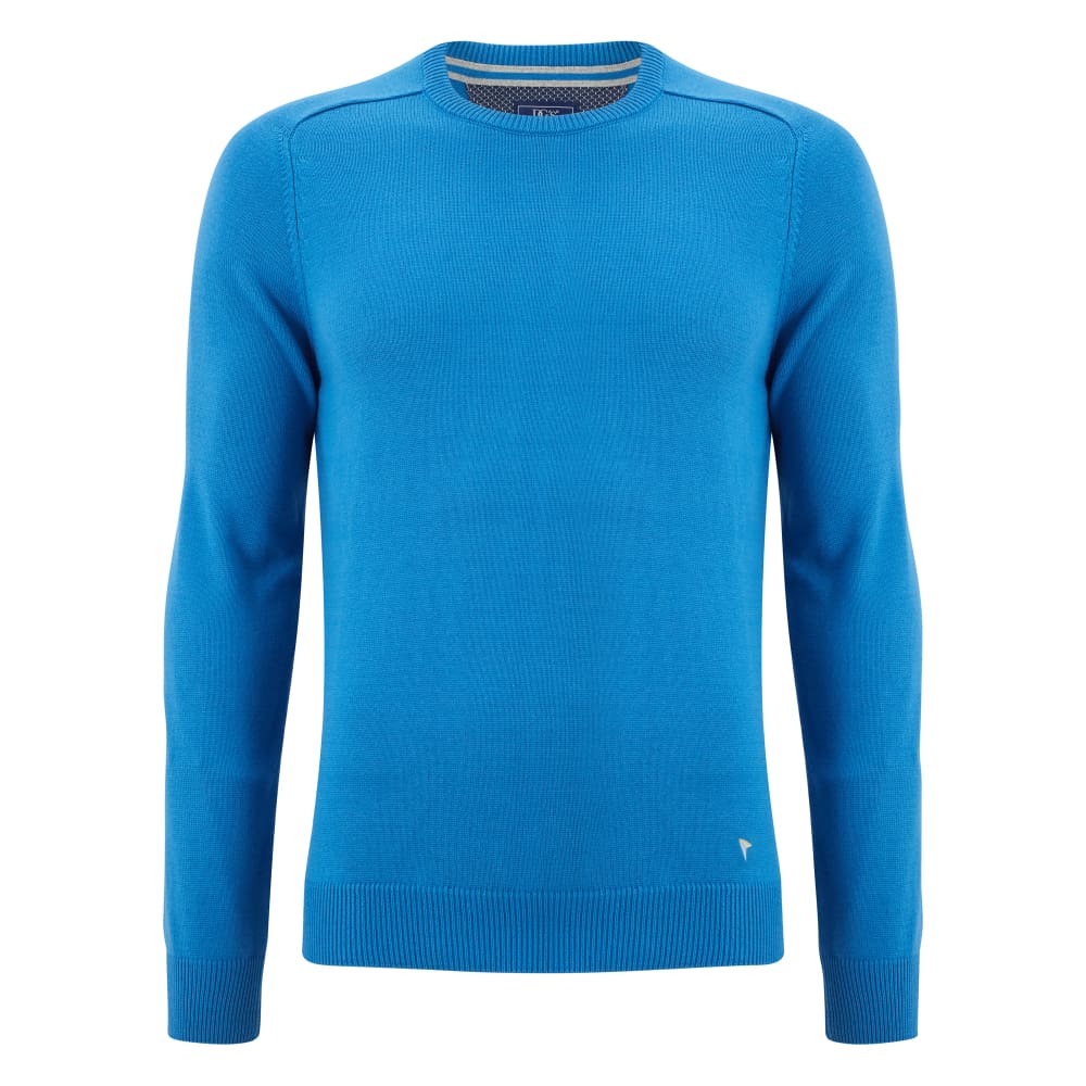 Drifter Turquoise Blue Crew Neck Sweater - Brooks Shops