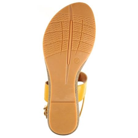 Lunar Renoir Mustard Flat Sandals
