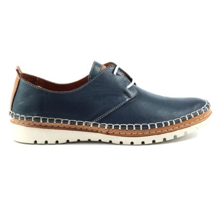Lunar Swift Navy Leather Comfort Shoes