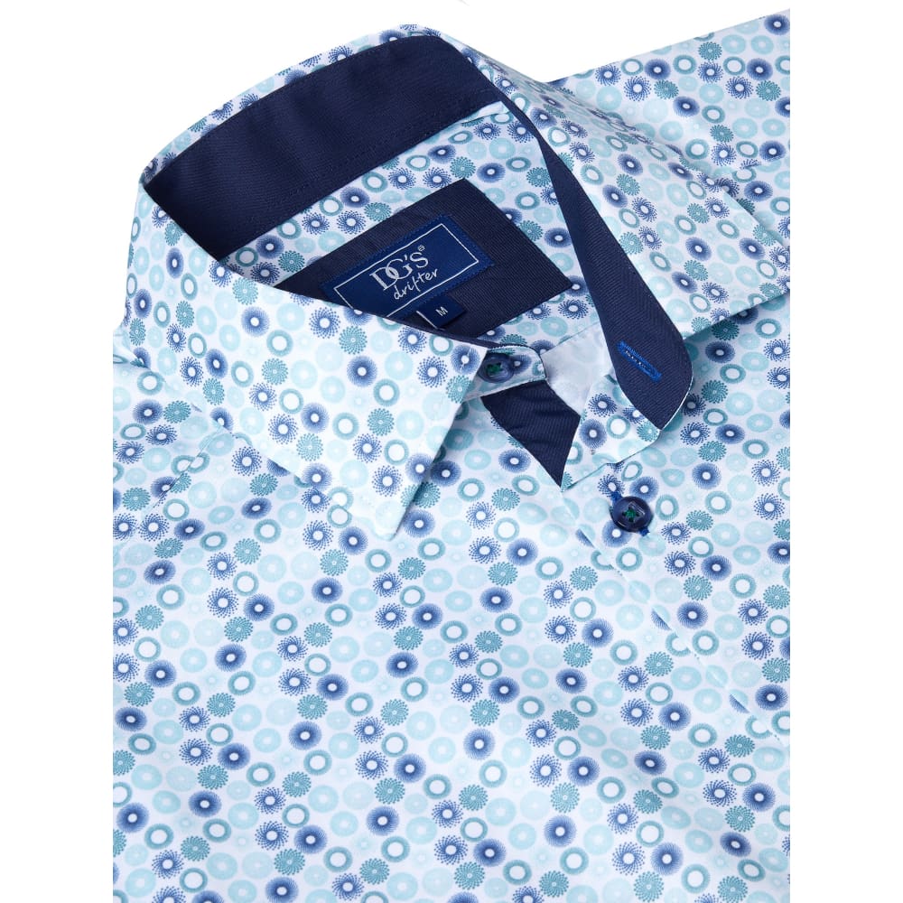 Drifter White and Blue Circle Shirt - Brooks Shops