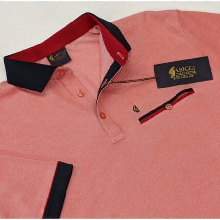 Gabicci Garnet Red Stripe Pocket Sports Shirt