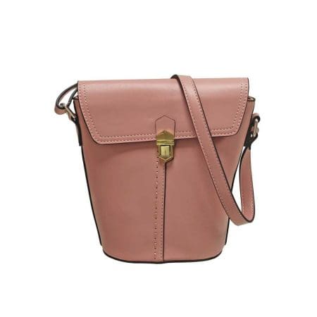 Envy Pink Small Bucket Shoulder Bag