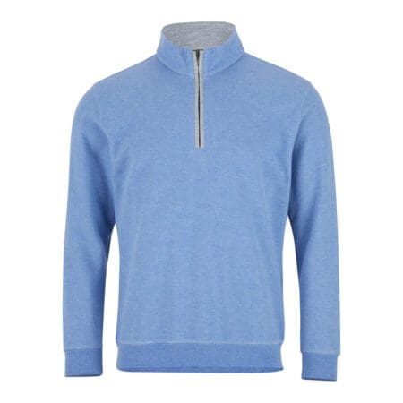 Drifter Light Blue Half Zip Casual Sweatshirt