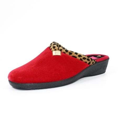 Lunar Michelle Red Mule Slippers