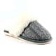 Lunar Nika Grey Knit Mule Slippers