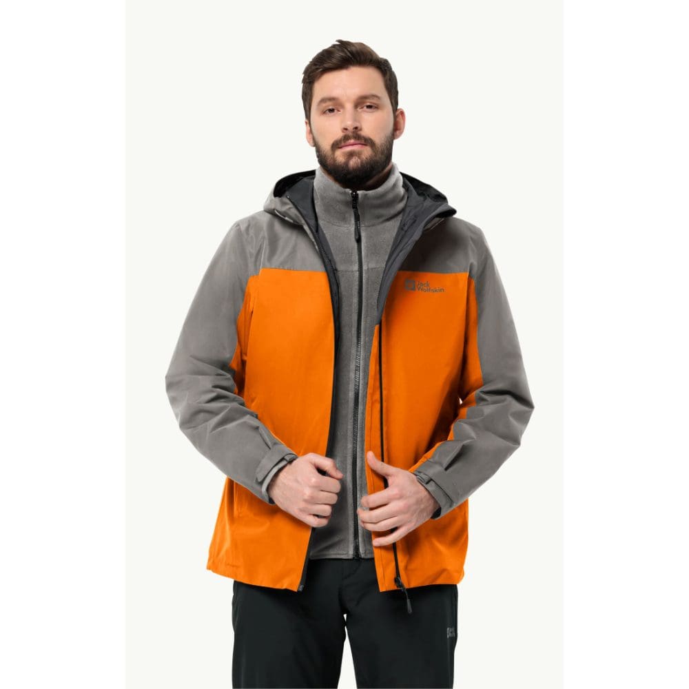 Jack Wolfskin Taubenberg Orange 3in1 Jacket - Brooks Shops | Übergangsjacken