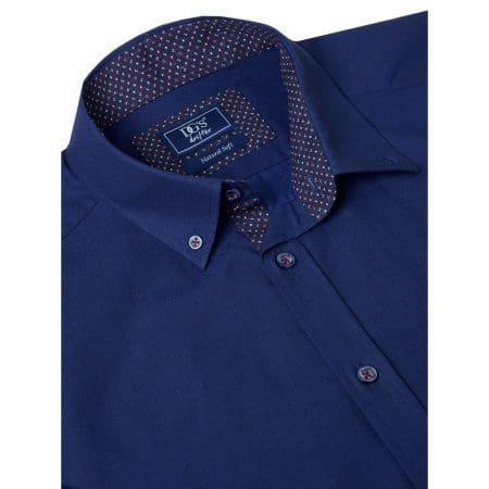 Drifter Dark Blue Plain Casual Shirt