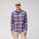 Olymp Casual Red and Purple Check Shirt