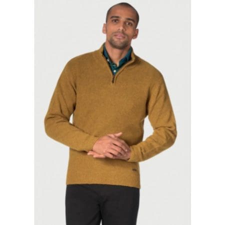 Brook Taverner Caldew Brown Knitted Sweatshirt