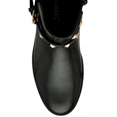 Lotus Alicia Black Flat Ankle Boots
