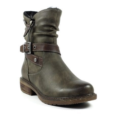 Lunar Chime Grey Waterproof Ankle Boots