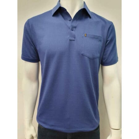 Gabicci Plain Insignia Blue Sports Shirt