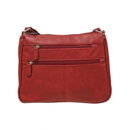 Envy Cathy Plain Red Medium Handbag