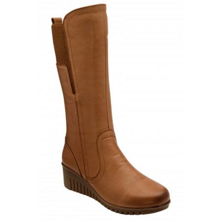Lotus Fitzgerald Tan Leather Mid Calf Boots