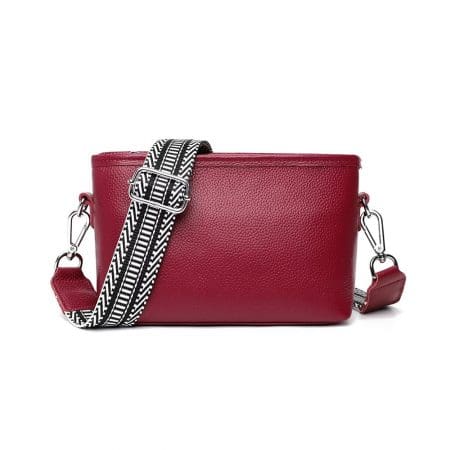 Envy Leather Raspberry Shoulder Bag