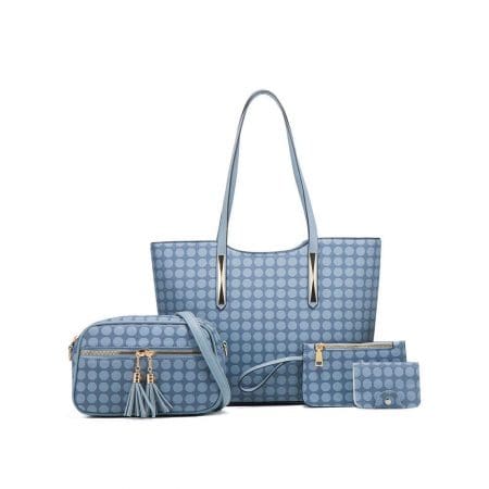 Envy Blue Four Piece Handbag Set