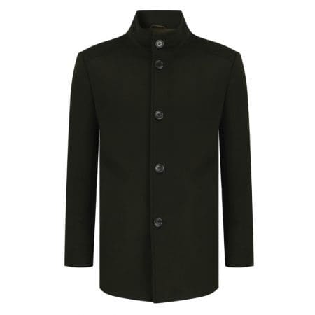 Daniel Grahame Watson Black Wool Coat