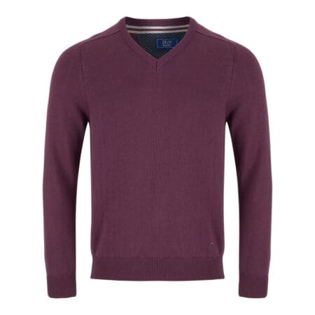 Drifter Purple V Neck Sweater