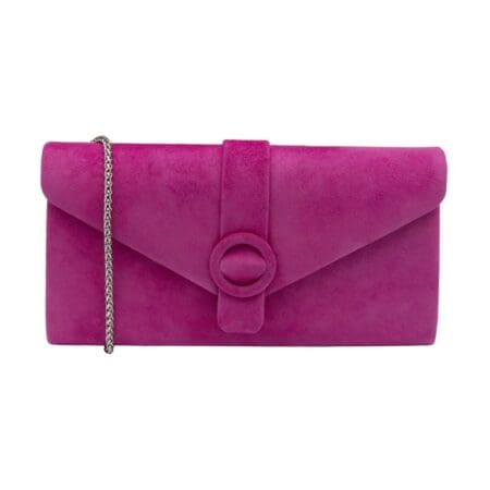 Lotus Clarinda Pink Leather Suede Evening Bag
