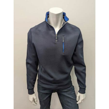 Bailey Navy Zip Pocket Sweatshirt