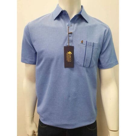 Gabicci Thames Blue Pocket Sports Shirt