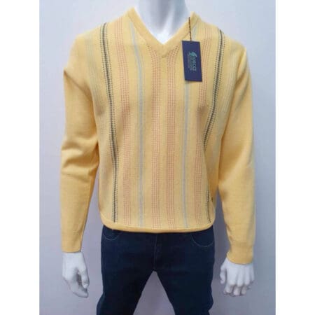 Gabicci Sunbeam Yellow Patterned Knitted Jumper