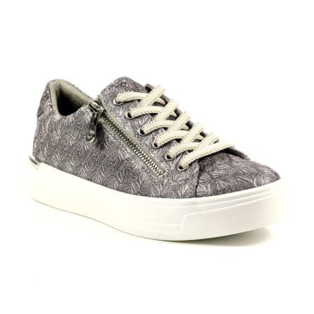 Lunar Layne Pewter Shimmer Trainers