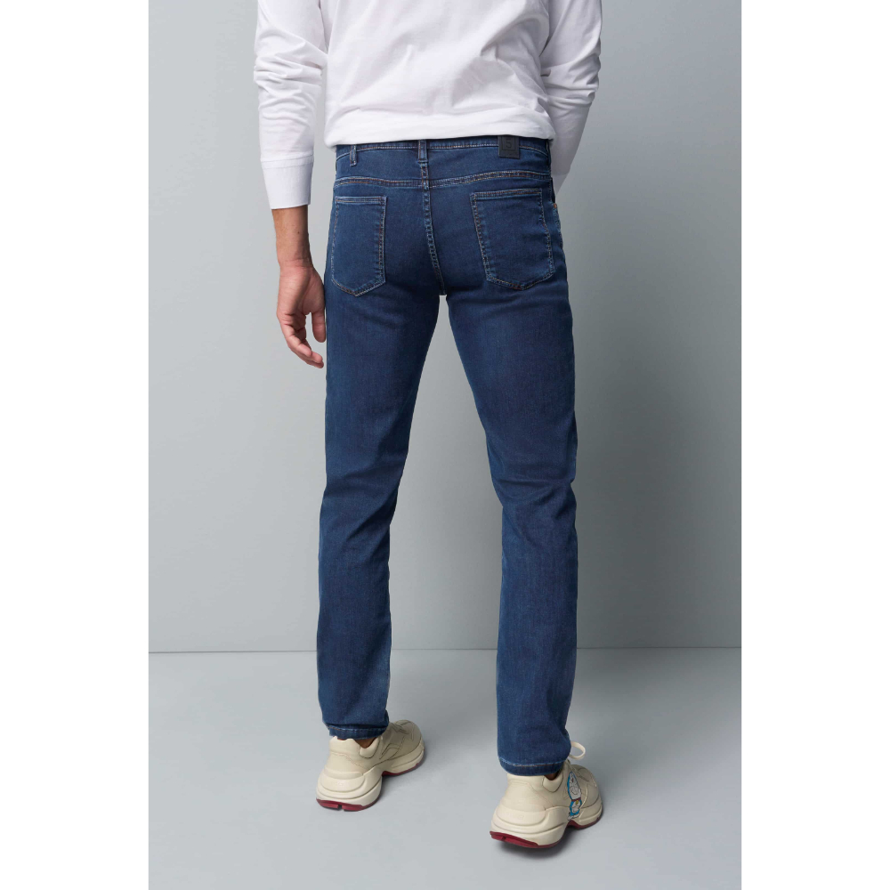 Meyer M5 Slim Mid Blue Jeans - Image 3