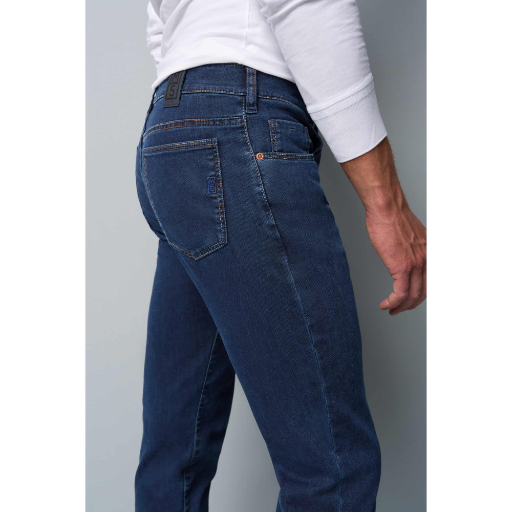 Meyer M5 Slim Mid Blue Jeans - Image 4