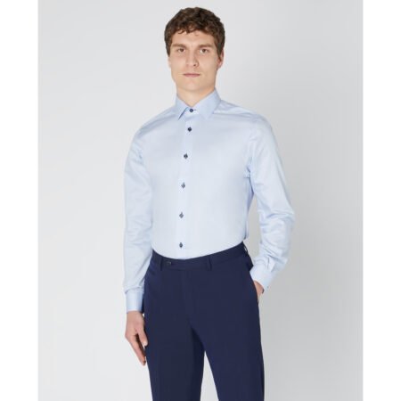 Remus Uomo Sky Blue Tapered Shirt