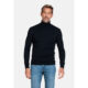 Baileys Navy Polo Neck Knitted Jumper