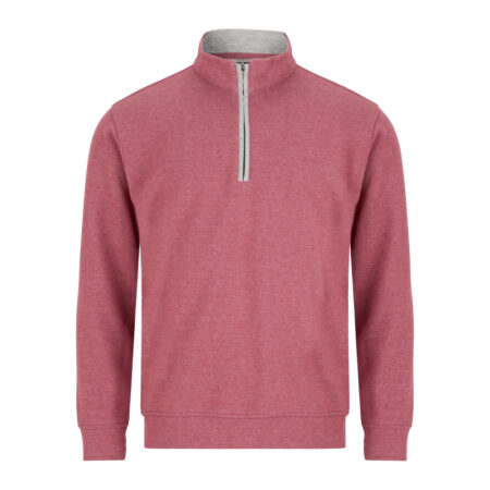 Drifter Red with Grey Half Zip Sweatshirt