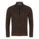 Drifter Brown Marl Half Zip Sweatshirt