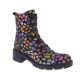 Adesso Amelia Black Leopard Combat Boots