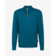 Bugatti Teal Cashmere Mix Half Zip Jumper